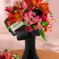 Buchet alstroemeria şi lalele
