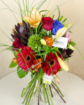Mix bouquet with autumn flowers 