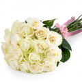 Buchet trandafiri albi „Timeless”