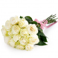 Buchet trandafiri albi „Timeless”
