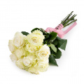 Buchet trandafiri albi „Timeless”