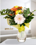 Bouquet with colored flowers – imaginea 1