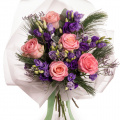 Buchet trandafiri roz