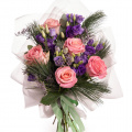 Buchet trandafiri roz