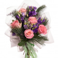 Buchet trandafiri roz