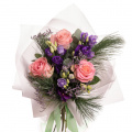 Buchet trandafiri roz