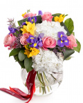 Mix cut flower bouquet – imaginea 1