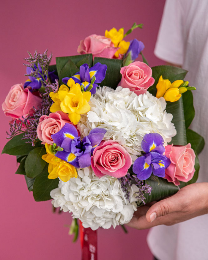 Mix cut flower bouquet – imaginea 3