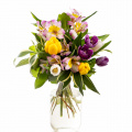 Buchet alstroemeria și lalele