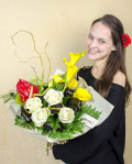 Buchet flori clasice, elegante – imaginea 1
