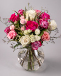 Bouquet of roses in pink shades   – imaginea 1