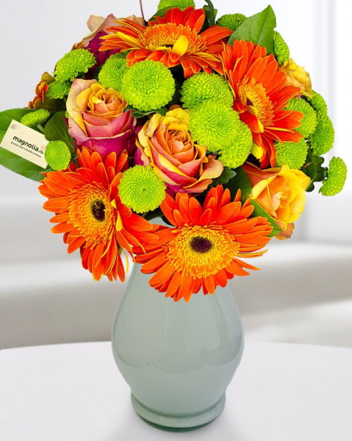 Buchet gerbera și yoko – imaginea 1