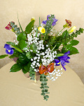 Bouquet with freesias, irises and daffodils – imaginea 3