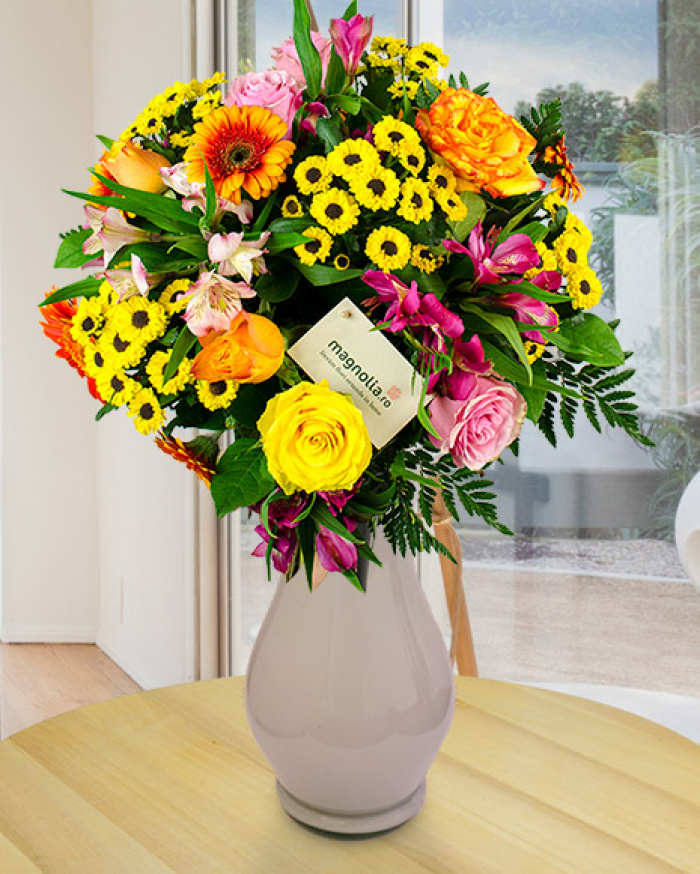 Multicolored bouquet – imaginea 1