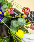 Bouquet with freesias, tulips and irises – imaginea 4