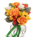 Buchet cu flori galbene şi orange
