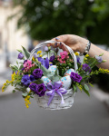 Basket of flowers and Kinder eggs – the image 3