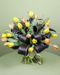 Buchet 29 lalele galbene şi portocalii – imaginea 2