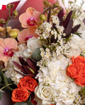 Bouquet with hydrangeas and orchids – imaginea 2