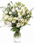 Bouquet with eustoma and eucalyptus – the image 1