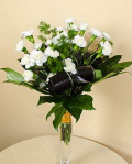 White carnations bouquet – imaginea 1