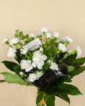 White carnations bouquet – imaginea 3