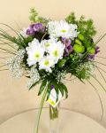 Buchet crizanteme alstroemeria şi gypsophilla – imaginea 2