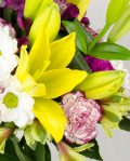 Colorful mix flowers bouquet – imaginea 2