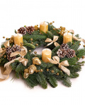 Coroniță de Advent cu conuri – imaginea 1
