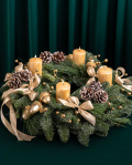 Coroniță de Advent cu conuri – imaginea 3