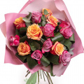 Buchet flori mix viu colorate
