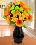 Buchet crizanteme și gerbera – imaginea 1