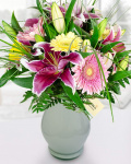 Buchet crini si gerbera – imaginea 1