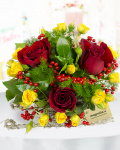 Sledge with Roses and Miniroses – imaginea 1