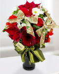 Bouquet of euphorbia gerberas and chrysanthemums  – imaginea 1