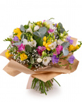 Colorful freesia bouquet – imaginea 1