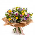 Buchet cu frezii multicolore