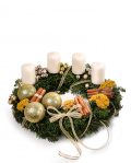 Advent wreath with cinamon