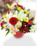 Holiday arrangement with mix flowers – imaginea 1