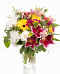 Buchet gerbera şi crizanteme – imaginea 1