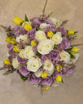 Luxury bouquet with roses and tulips – the image 2
