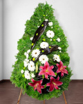 Coroană funerară cu crini imperiali – imaginea 1