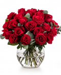 Buchet clasic cu trandafiri rosii – imaginea 1