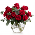 Buchet clasic cu trandafiri rosii