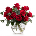 Buchet clasic cu trandafiri rosii