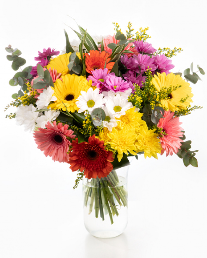 Buchet de flori in culori vesele – imaginea 1