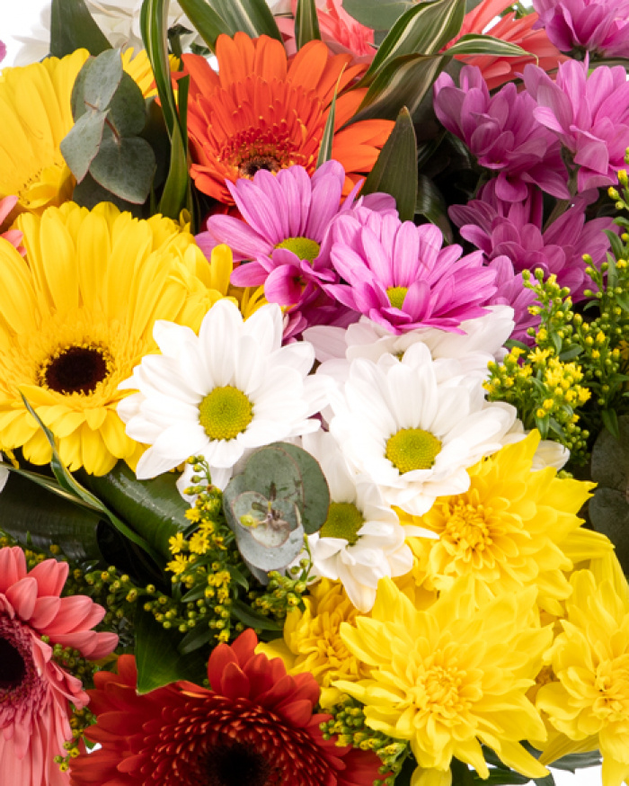 Buchet de flori in culori vesele – imaginea 2