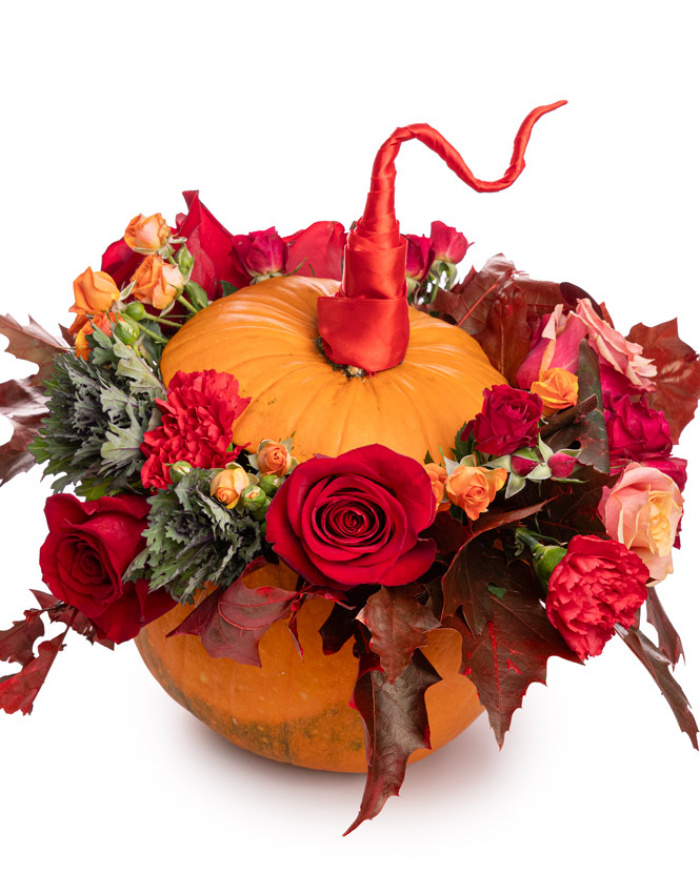 Halloween Pumpkin Arrangement  – imaginea 1