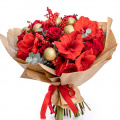 Buchet de Craciun cu globuri