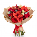 Buchet de Craciun cu globuri